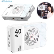 FISHSTICK RGB LED Camera Light, 40W 2800-9000K Mini LED Video Lamp, Multi-functional Adjustable 4400