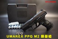 【翔準AOG】UMAREX PPQ M2鎮暴槍+小鋼瓶X10+鎮暴彈100入 VFC-PPQM2 11mm CO2槍