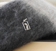 古董Vintage法國剪影純銀800信仰聖母耶穌十字架墜子項鍊 CH215