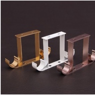 Curtain Rod Ceiling-Mount Bracket Double Rod Curtain Brackets Heavy Duty Aluminum Alloy Curtain Rod Holders