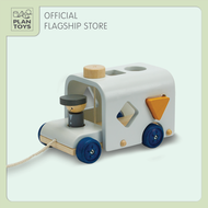 PlanToys ของเล่นไม้ Sorting Bus-Orchard รถบัสหยอดรูปทรง-สีออร์ชาร์ด เสริมพัฒนาการ เด็กอายุ 12 เดือน 