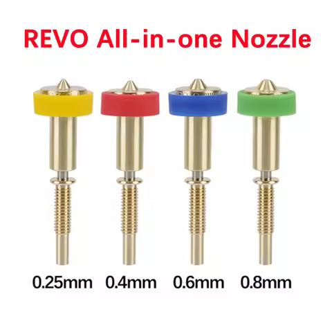 Revo All-in-one Nozzle For Revo Ceramic Hotend 0.25/0.4/0.6/0.8mm 3D Printer Heatbreak BrassTitanium