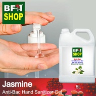 Anti Bacterial Hand Sanitizer Gel with 75% Alcohol  - Jasmine Anti Bacterial Hand Sanitizer Gel - 5L