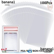 BANA 100 Sheets PSA BGS Card Brick Film, Durable Waterproof PSA BGS Slab Sleeve,  Strong Transparent