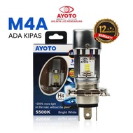 (1 Pc) Ayoto M4A H4 Ac Dc Pnp 30 Watt Car Motorcycle Main Led Light