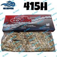 IZUMI Japan 415H 130L Motorcycle Chain Gold Rantai Motosikal