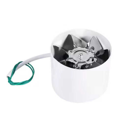 Duct Air Vent Fan, Inline Duct Fan Exhaust Ventilation Home Indoor Air Vent Cooling Steel Blade 220V