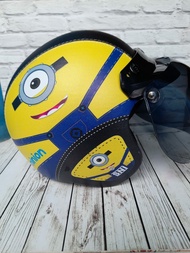 Helm bogo dewasa motif minions kualitas bagus