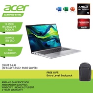 ACER Swift 14 AI SF14-61T-R5C2 Laptop - 14" WUXGA IPS TOUCH/Ryzen AI 9 365/32GB D5/1TB SSD/AMD Radeo