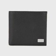 HUGO BOSS Eight-card billfold wallet in grained Italian leather (Black)