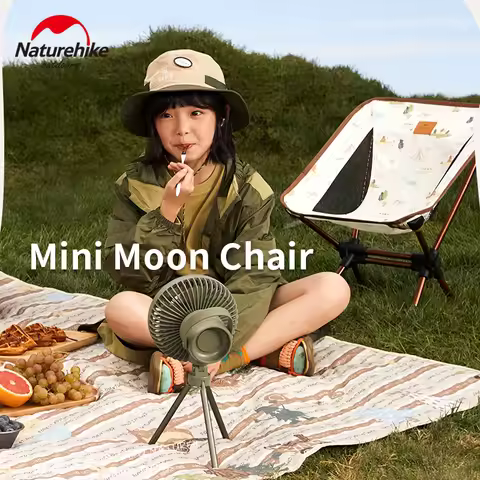 Naturehike Mini Moon Chair Folding Camping Armchair Backrest Seat Bearing 120kg Children's YL08 Chai