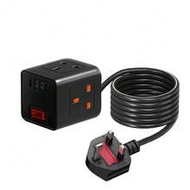 1.8m 7-In-1 Power Strip With 4 USB Ports & 1 Type-C Port, 2500W, AC Outlet, Suitable For Kitchen, Li