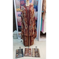 Mukena murah bali rayon motif batik hitam