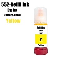 552 T552 Premium Color Compatible Bottle Water Based Refill Tinta Ink for Epson ET-8500 ET-8550
