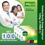 Dettol Body Soap Original 100g [3+1]