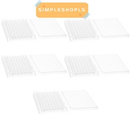SIMPLESHOPLS 1/5Pcs Tissue Culture Plate,  96 Well Experiment Instrument Tools, Useful Plastic Flat 
