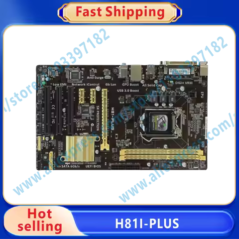 H81I-PLUS motherboard Socket LGA 1150 DDR3 H81 16GB SATA3 USB3.0 NEW