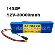🔥52V 14S2P 30Ah 18650Lithium battery pack Moped Balance Bike Lithium Battery 58.8V Charger🌞