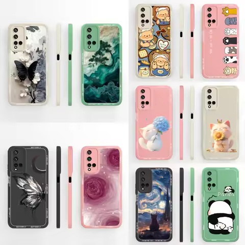 For Huawei Nova 5T Phone Cover Creative Design Full Protection Case For Huawei Nova5T Soft Liquid Si