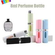 CHAAKIG Mini Perfume Bottle, Rotating Bottom Mini Perfume Sub-Bottle,  8ml ABS Refillable Spray Atom