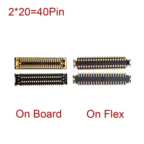2-5Pcs 40pin LCD Display Screen Plug FPC Connector On Board For Huawei P Smart S Mate 30 Pro Mate30 