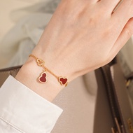 Red Gourd Fritillary Ladies Bracelet|INS Fu Lu meaning|Daily Light Luxury Niche High-End Feeling Doe