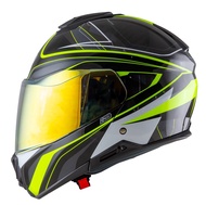 หมวกกันน็อคID HYBRID หมวกยกคาง แผ่น2ชั้น รองรับติดตั้งบลูทูธ +แมส ECE R 22-05 มีไซส์ M-L-XL-XXL