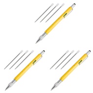 3X 6 in 1 Multitool Pen, Cool Gadgets Dad, Stocking Stuffers Men, Unique Christmas Gifts for Men
