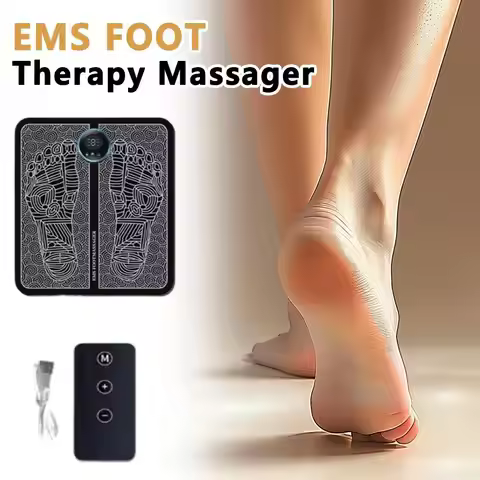 EMS FOOT Therapy Massager Electric Pulse Intelligent Massager Pedicure Machine Household Remote Cont