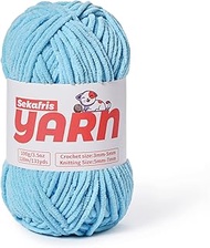 Plush Chunky Chenille Yarn for Crocheting, Soft Fluffy Velvet Yarn for Crocheting, Fuzzy Baby Blanke