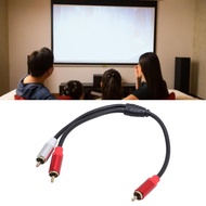 xguli-my Y Splitter Cable  1 Male to 2 Sound Stereo Audio Surround Cord for DVD Player TV HDTV VCR a