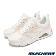 Skechers 休閒鞋 Tres-Air Uno-Shimmer N Glow 女鞋 白 氣墊 厚底 增高 177418WHT