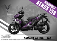 Hugsticker สติ๊กเกอร์ติดรถ สติ๊กเกอร์ Aerox 155 ลายยักษ์ (Yak)