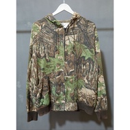 Hoodie 90s REALTREE Camo Pattern Sports Afield Zip Up - L Fit XL Boxy Fit