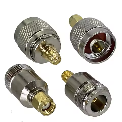 1pcs Adapter N to RP SMA Male Plug & Female Jack RF Coaxial Connector Wire Terminals Straight