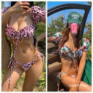 Seductive bikini, 2-piece patterned swimsuit, sexy bikini sets, hot bikini bottom 267