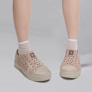 【北歐極光系列】moz瑞典駝鹿雙色洞洞餅乾水鞋(奶蓋霧粉)-附鞋扣