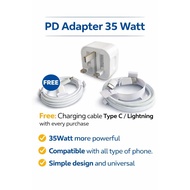 [Ready Stock] 35 W  Adapter Charger + Cable Set (ios/type C)