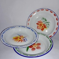 BARU 1 LUSIN PIRING ENAMEL 20CM SENG JADUL PIRING MAKAN/ ALAT MAKAN MURAH STOK TERBATAS