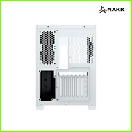 ⏦ ♒ ✨ RAKK Hamrus pc case gaming| White/ Black| Mid Tower