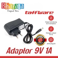 Taffware Adapter 9V 1A Jack DC 5.5x2.1mm