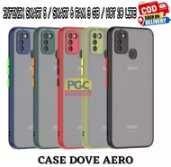 CASE HANDPONE KEREN FOR ( INFINIX SMART 5 / SMART 6 RAM 3 GB / HOT 10 LITE ) CASE DOVE AERO MATTE TRANSPARAN SOFT FUZE FROSTED KARET SILIKON - PGC MALL