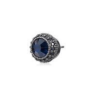 GUDUD | Vintage Full Diamond Blue Stud Earring for Men