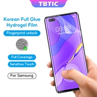 TBTIC Full Coverage Soft Hydrogel Screen Film For Samsung S24 Note10 S8 S9 S10Plus S21FE S20 S21 S22 S23 Plus Ultra Screen Protector