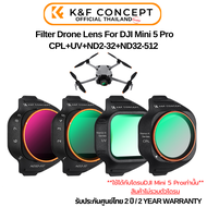 K&F DJI Mini-5 Pro Lens Filter CPL+UV+ND2-32+ND32-512 (SKU.1677)