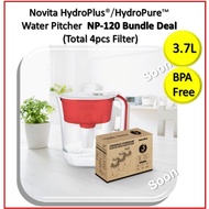 (Water Pitcher) Novita HydroPure Water Pitcher NP120 Bundle