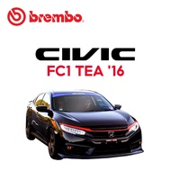 BREMBO Front Brake Discs (2pcs) - H/D Civic FC1 TEA16