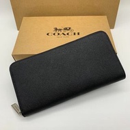 特價 coach 皮夾男士皮夾蔻馳長拉鍊皮夾手拿包74769