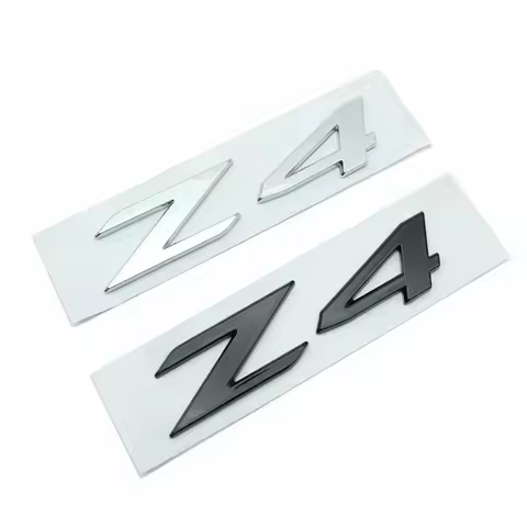 Chrome Black 3D ABS Z4 Letters Rear Boot Trunk Emblem Badge Sticker Decals for G29 Car Styling Acces