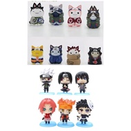 Original Japan Naruto Chibi Figure Cat Design Meow Sasuke Sakura Gaara Shikamaru Kakashi Iruka itach